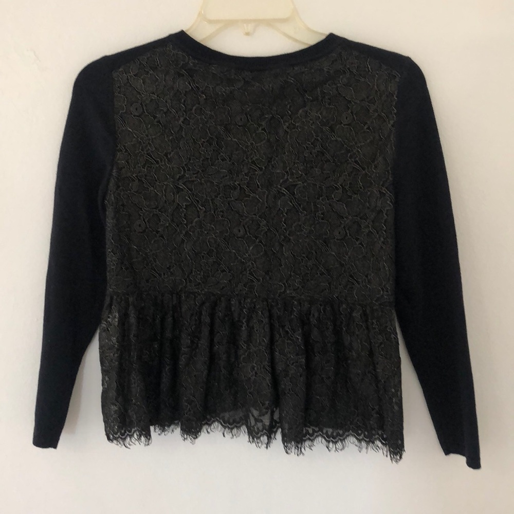 Black blazer with golden lace back